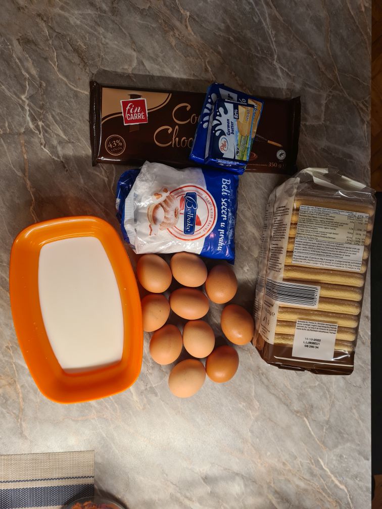 Kremasta torta Markiza 1 Markiza - sastojci